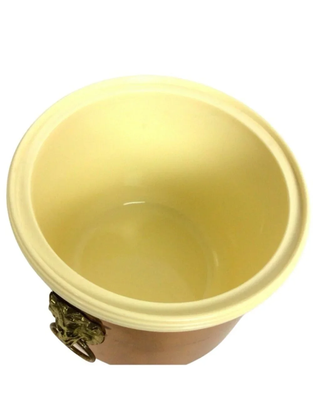 Vintage Coppercraft Copper Brass Ice Bucket With Lion Handles & Lid